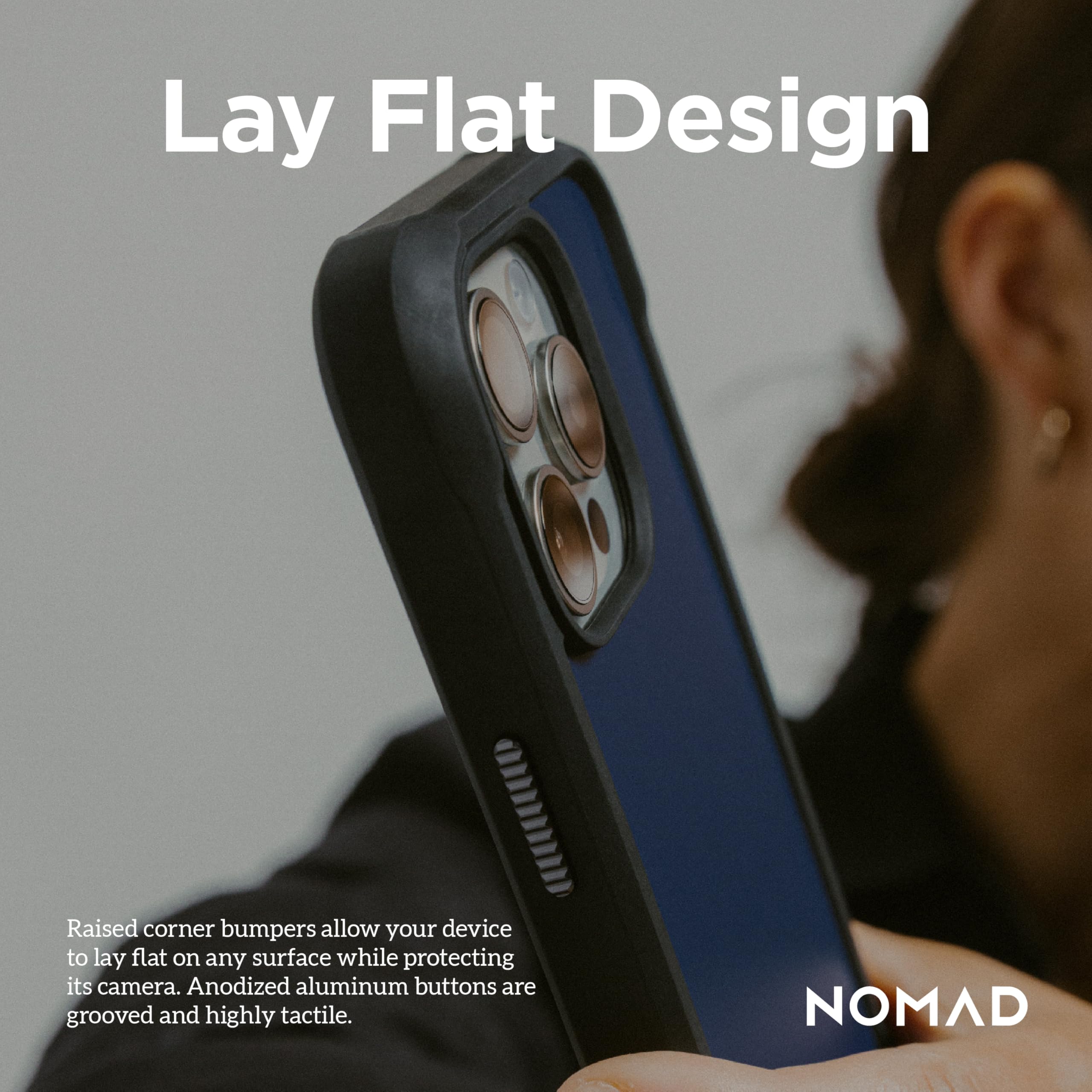 Amazon.com: NOMAD iPhone 16 Pro Rugged Case - Atlantic Blue