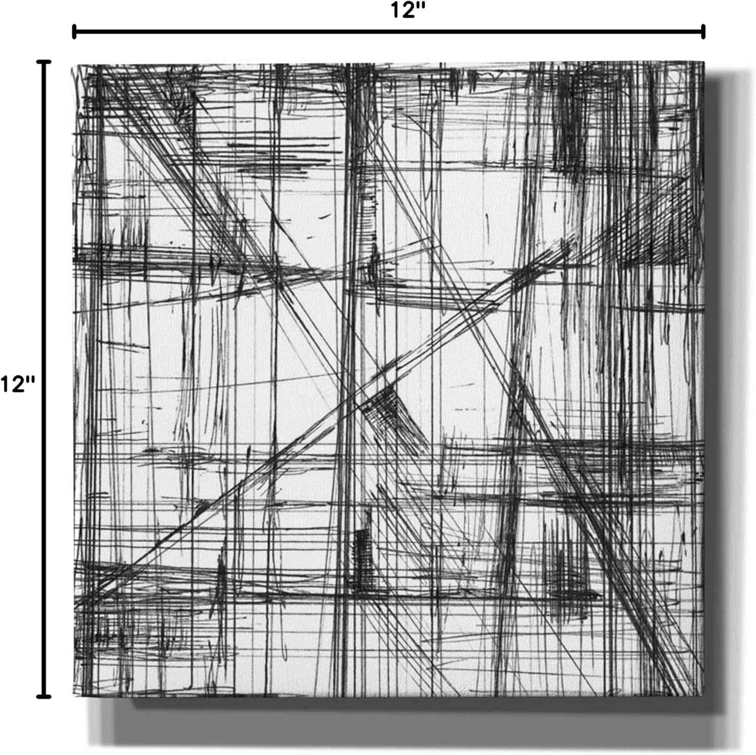 Epic Graffiti 'Intersect II' by Ethan Harper, Canvas Wall Art, 12"x12"