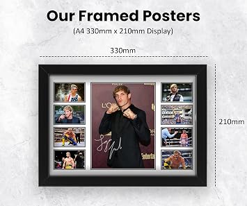 AllStarMedia Logan Paul Signed Poster Print- Limited Edition Autograph Fan Gift – Collectible Memorabilia Merchandise (Framed A3 (30x40cm))
