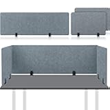 Yaomiao 3 Pcs Acoustic Desk Divider Soundproof Desk Privacy Panel Freestanding Desk Partitions Sound Absorbing for Students Office Reduce Noise Visual Distractions (47.3 x 16