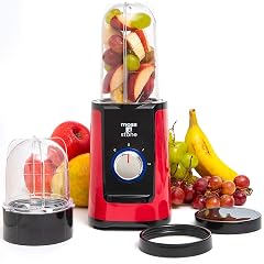 Moss Stone MiniSmoothie Blender Compact Personal Blender with Additional Cups Bullet Shape For Frozen Drinks To-Go Portable Cups