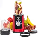 Moss & Stone Personal Smoothie Blender, Single Serve Blender for Shakes & Protein, 17oz Blend Cup & 10oz Grind Cup, Compact Mini Design for Home, Office, Gym & Travel