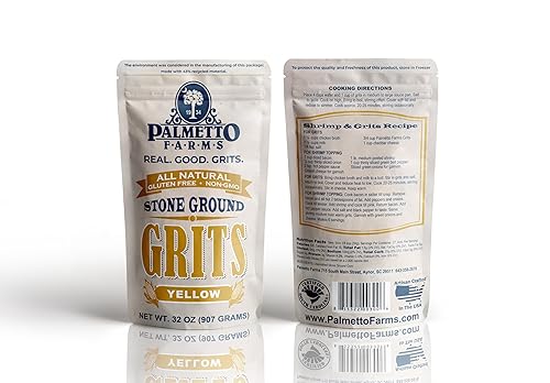 Miniatura 6 de Palmetto Farms Yellow Stone Ground Grits 2 libras sin OMG sólo maíz totalmente Natural sin aditivos natural sin gluten producidos en instalaciones