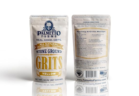 PALMETTO FARMS Stone Ground Yellow Grits, 32 OZ