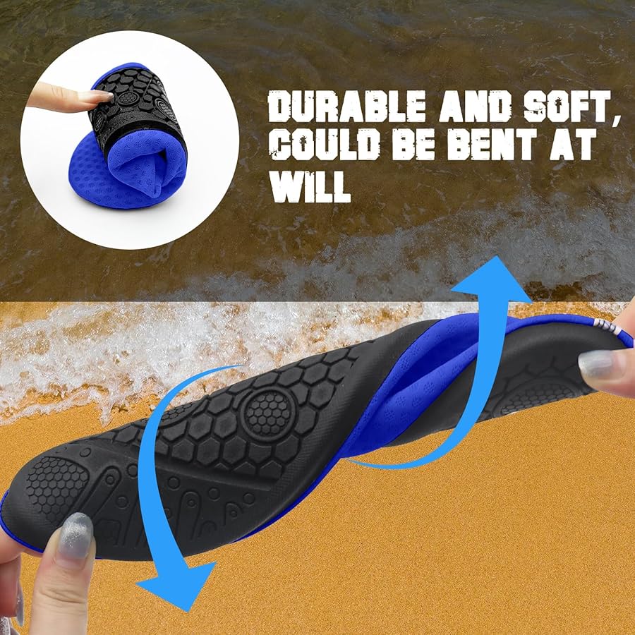 Scarpe Acquatiche HTRTRR Uomo Donna - Antiscivolo, Asciugatura Rapida, Per Sport Acquatici E Spiaggia