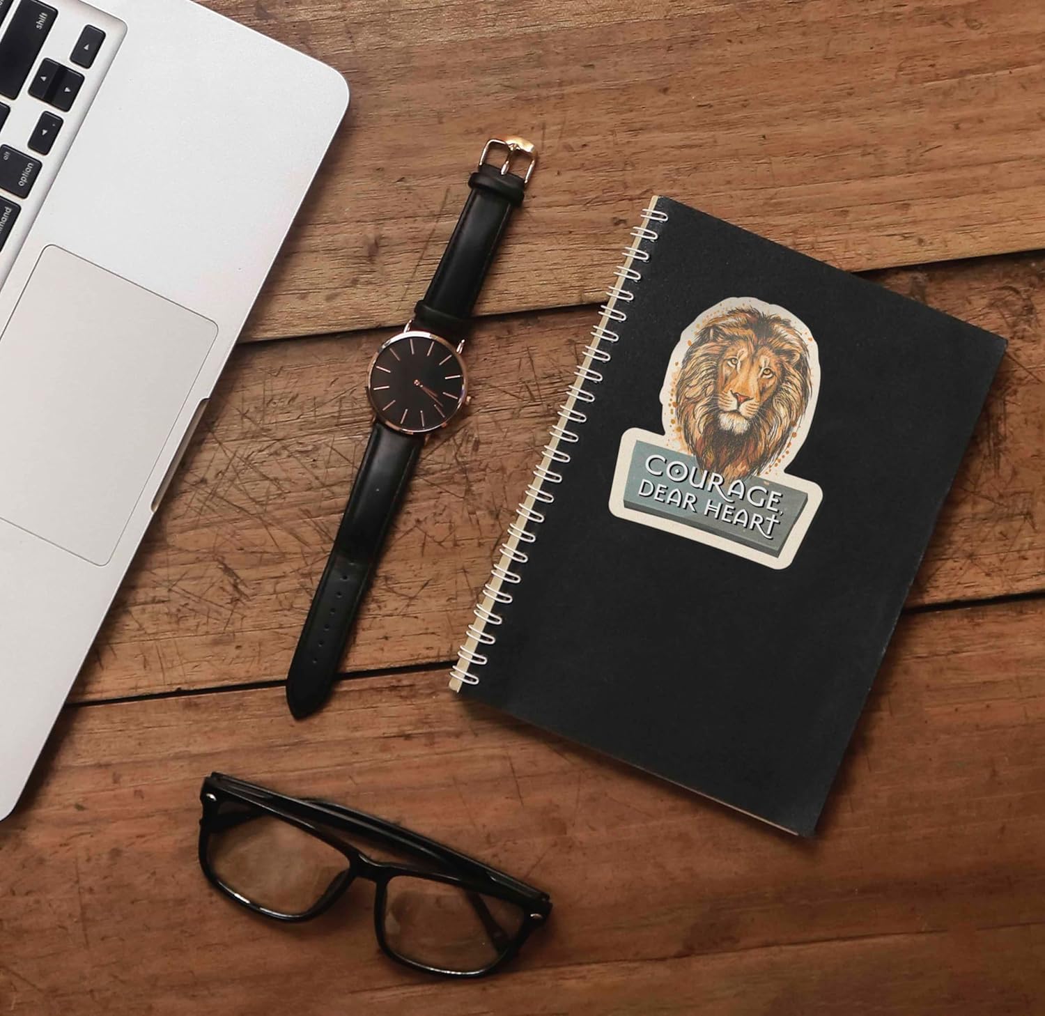 Courage Dear Heart Aslan Quote Sticker - CS Lewis Sticker for Hydroflask - Narnia Laptop Decals - Christian Book Lover Gift - Fantasy Literature Great Quotes - Image 8