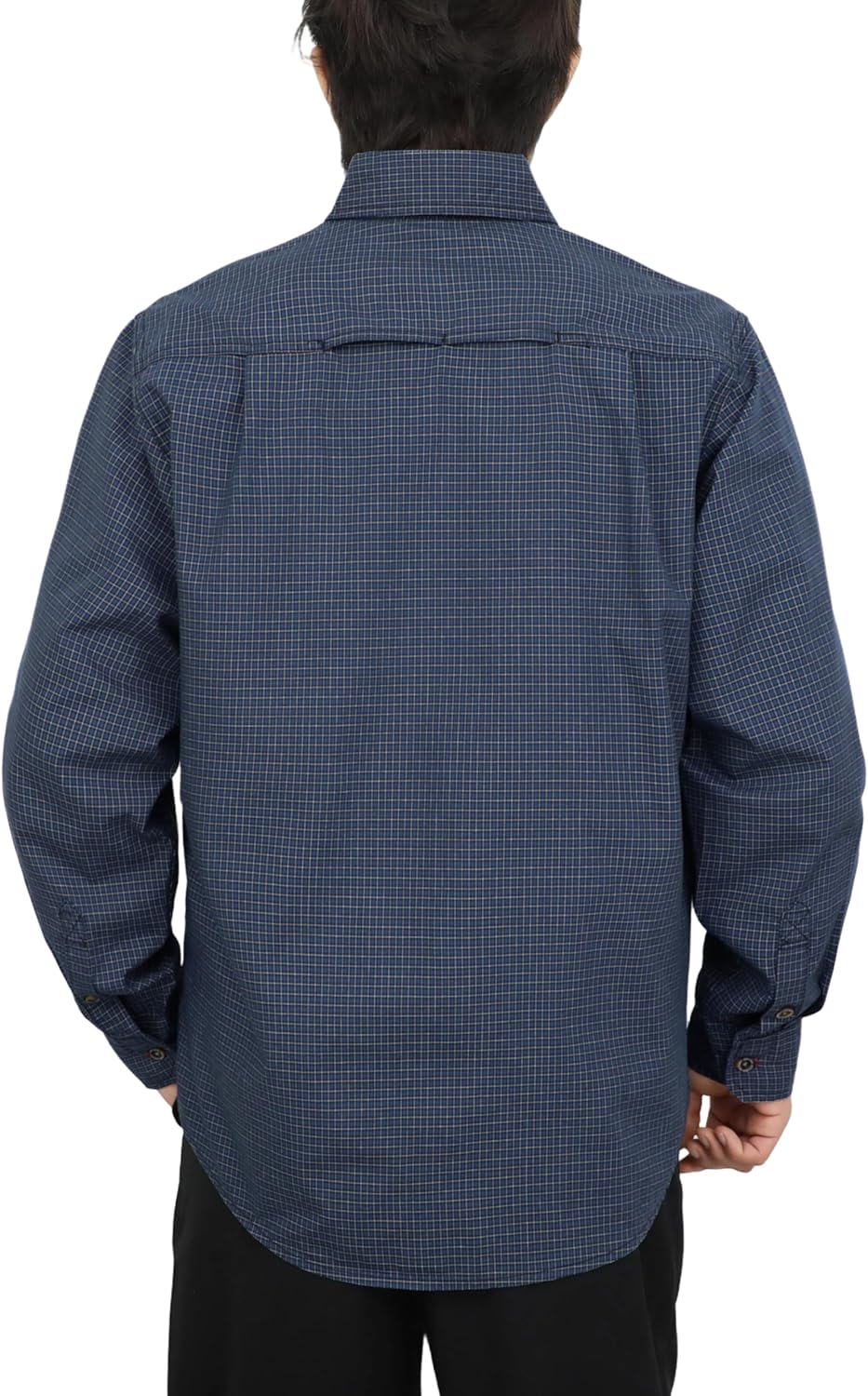 BOCOMAL FR Shirts Button Down for Summer 5.5 oz Lightweight Chambray Breathable Vented Back Flame Resistant Workwear CAT1