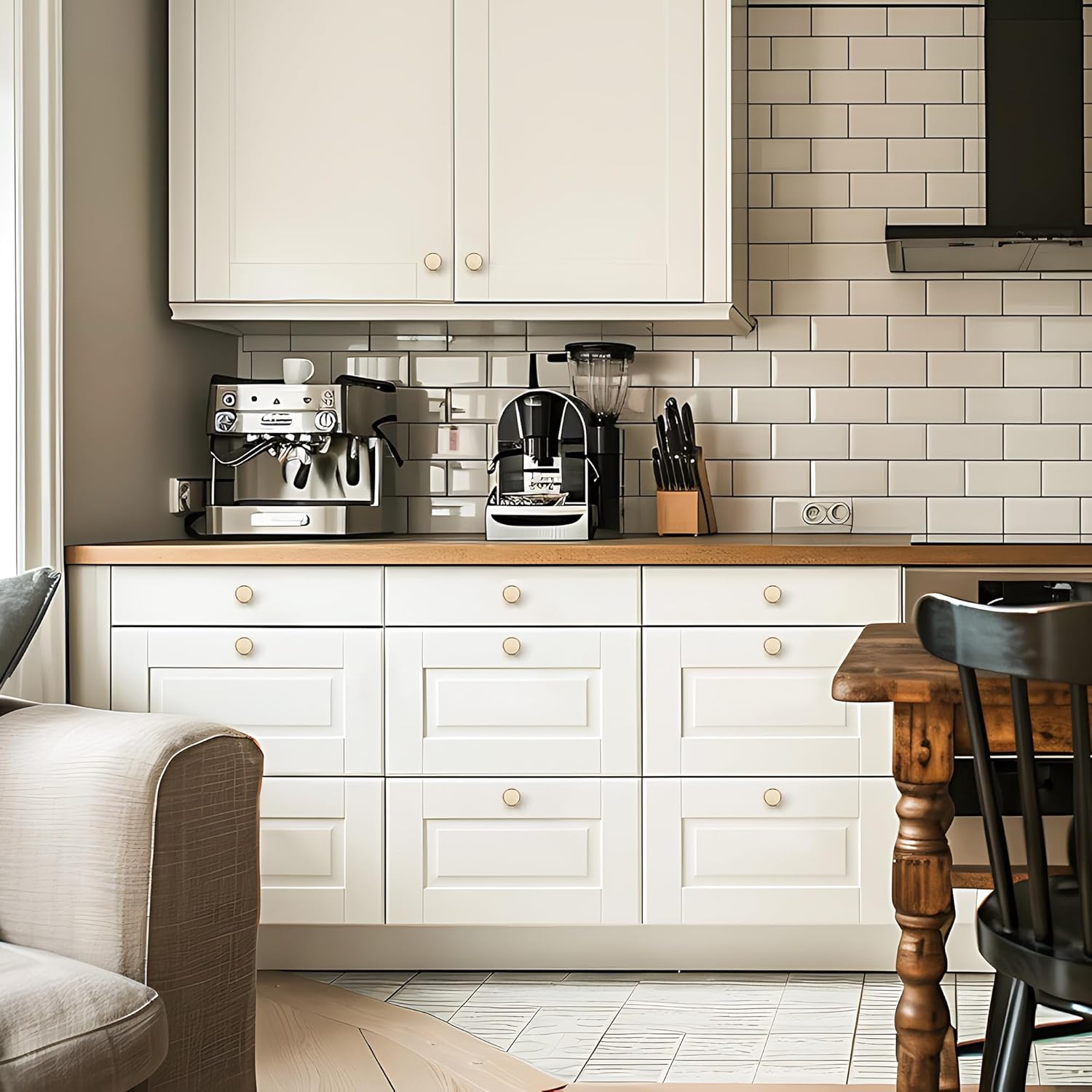 Ravinte 30 Pack 1-1/5"(30mm) Champagne Bronze Cabinet Knobs Knurled Dresser Drawer knobs Kitchen Cupboard Handles for Cabinet Hardware