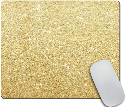 Miniatura 5 de Alfombrilla de mouse de goma antideslizante rectangular personalizada con fondo de purpurina rosa, alfombrilla de mouse para juegos de 9.5 x 7.9