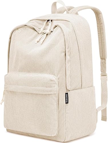 ZUBOND Corduroy School Backpack for Girls and Boys