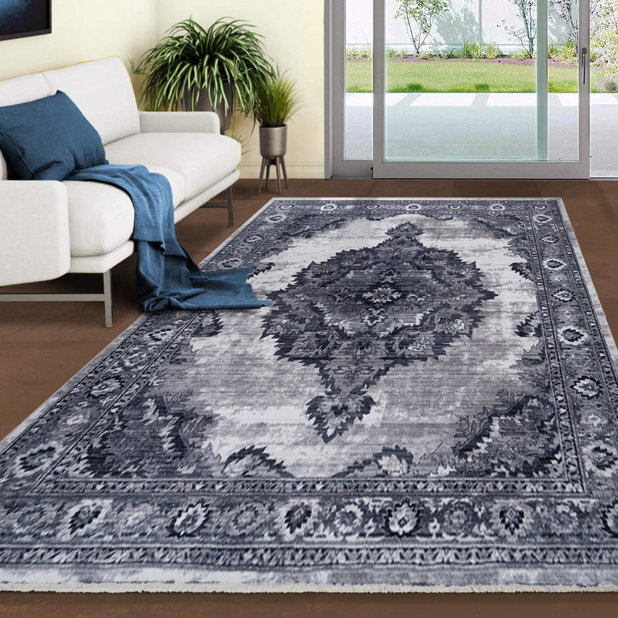 Allstar 5x7 Modern Black Storm (6' 11" x 4' 11")