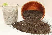 Vista 4 de Semillas comestibles de albahaca. 8 onzas o 0.5 libras/8.01 oz Semillas de Tukmaria Sabja Ricas en fibras Añadir a batidos Sin OMG Keto