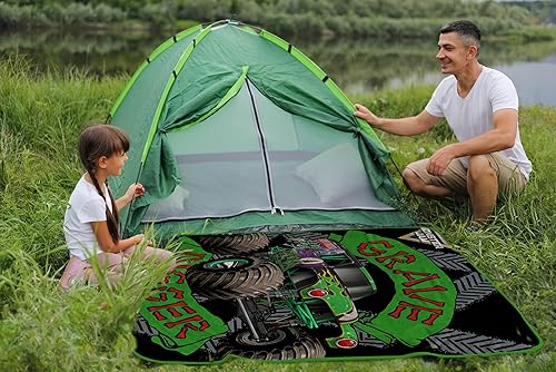 Miniatura 5 de Monster Jam - Manta de viaje de felpa, mide 40 x 50 pulgadas, accesorios de viaje súper suaves y acogedores con Grave Digger