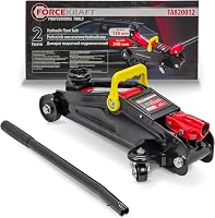 FORCEKRAFT Hidraulikus Emelő 2T - Autóemelő 130-340 mm Emelési Magassággal, Otthoni és Professzionális Használatra 1