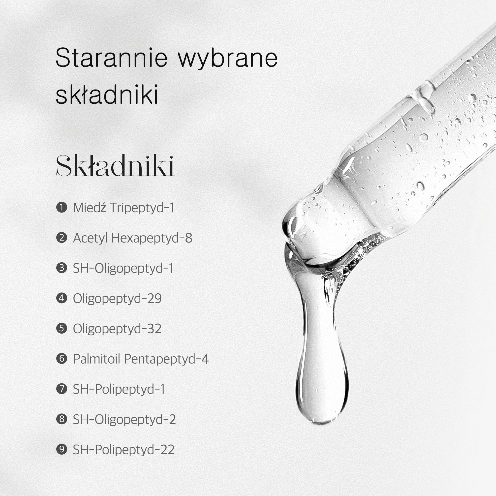 [Mizon] Serum Peptydowe 500 (30 ml) Zaawansowana pielęgnacja przeciwstarzeniowa, redukcja zmarszczek i nawilżanie (Peptide 500)