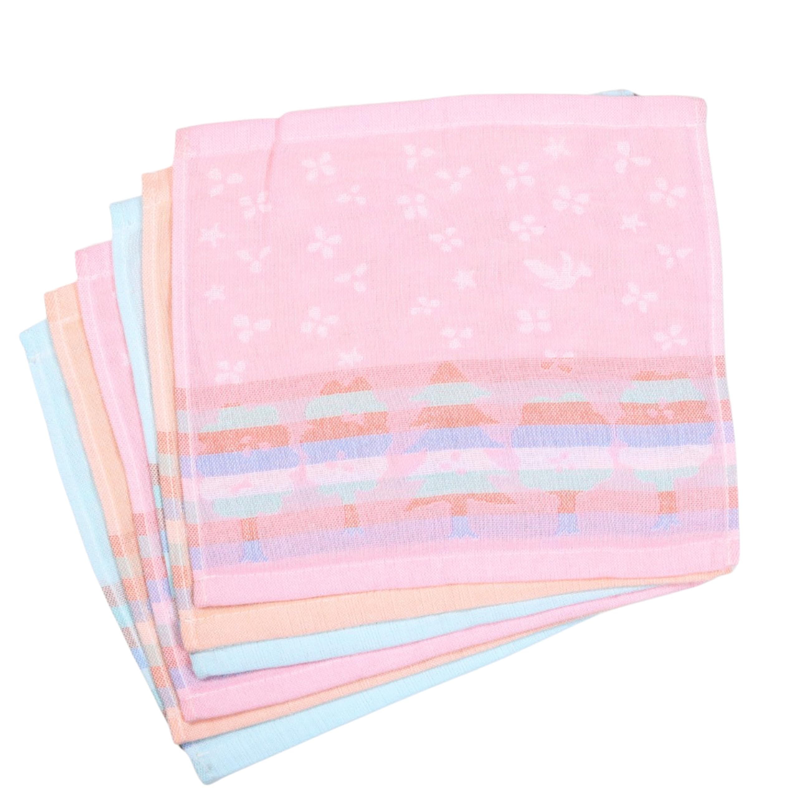 Pure Cotton Handkerchiefs for Women & Kids | Pack of 6 Soft Cotton Hankies | 25 x 25 cm Reusable Handkerchiefs | Printed Multicolor Everyday Pocket Squares-image-16