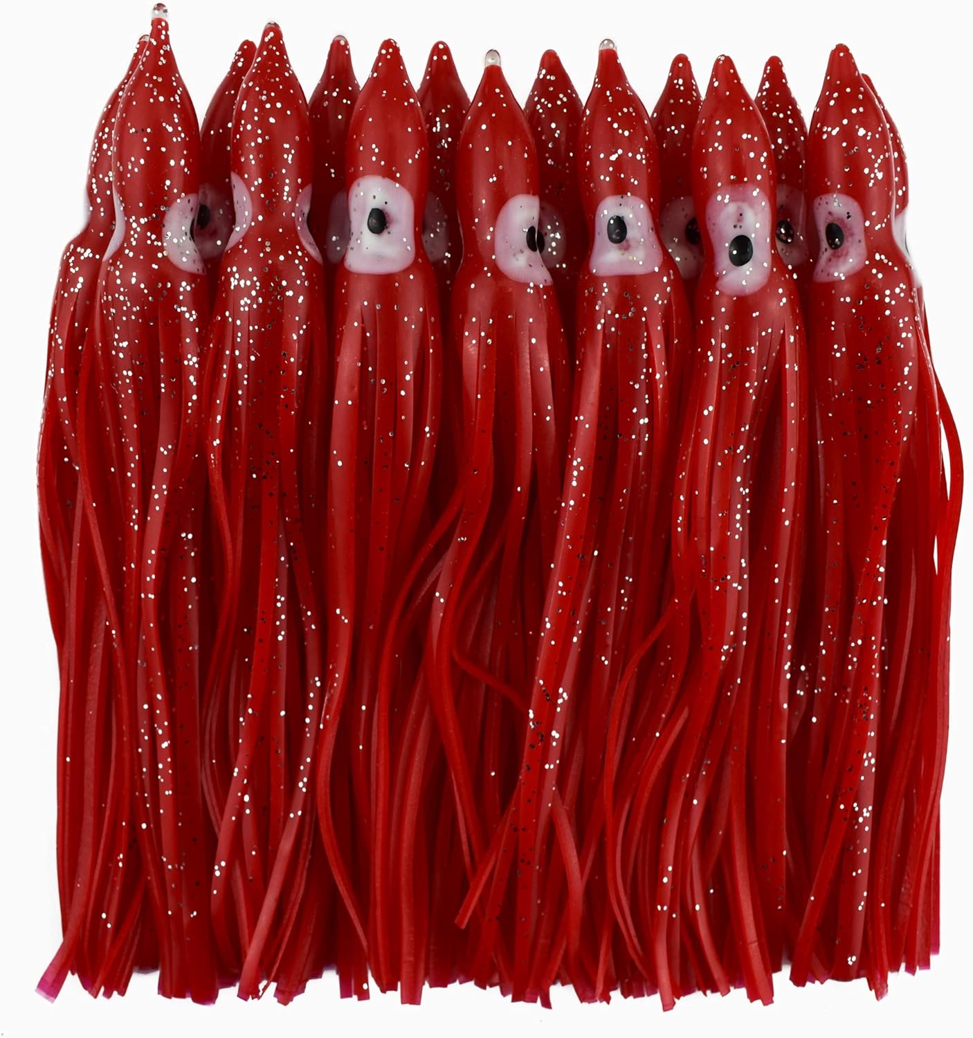 20pcs Fishing Lures Squid Skirts Soft Plastic Octopus