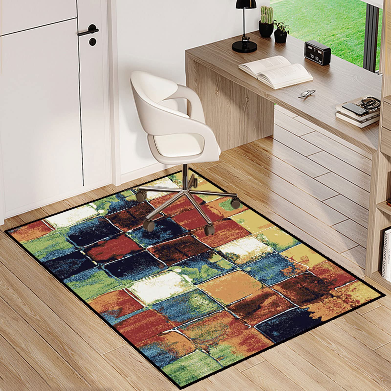 Single tree forest Chair Mat For Carpeted Floor For Office Chair Floor Mat Anti Slip Multi-Purpose Protector Chair Carpet For Home And Office โ image 1