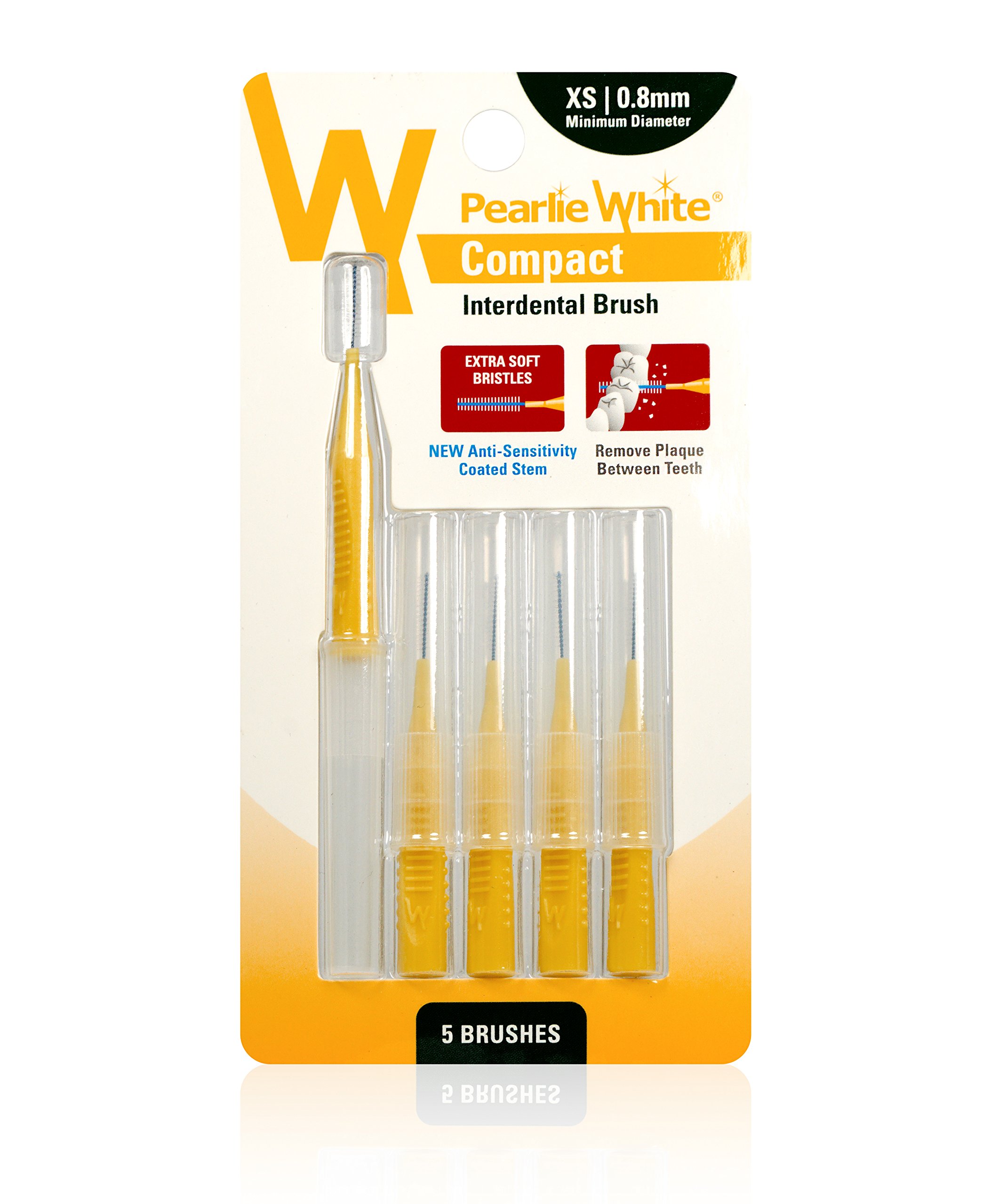 Pearlie White Compact Interdental Brush XS, 5 Count
