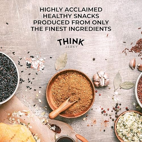 Miniatura 6 de Palitos de carne de vacuno alimentada con pasto y pavo de rango libre de Think Jerky