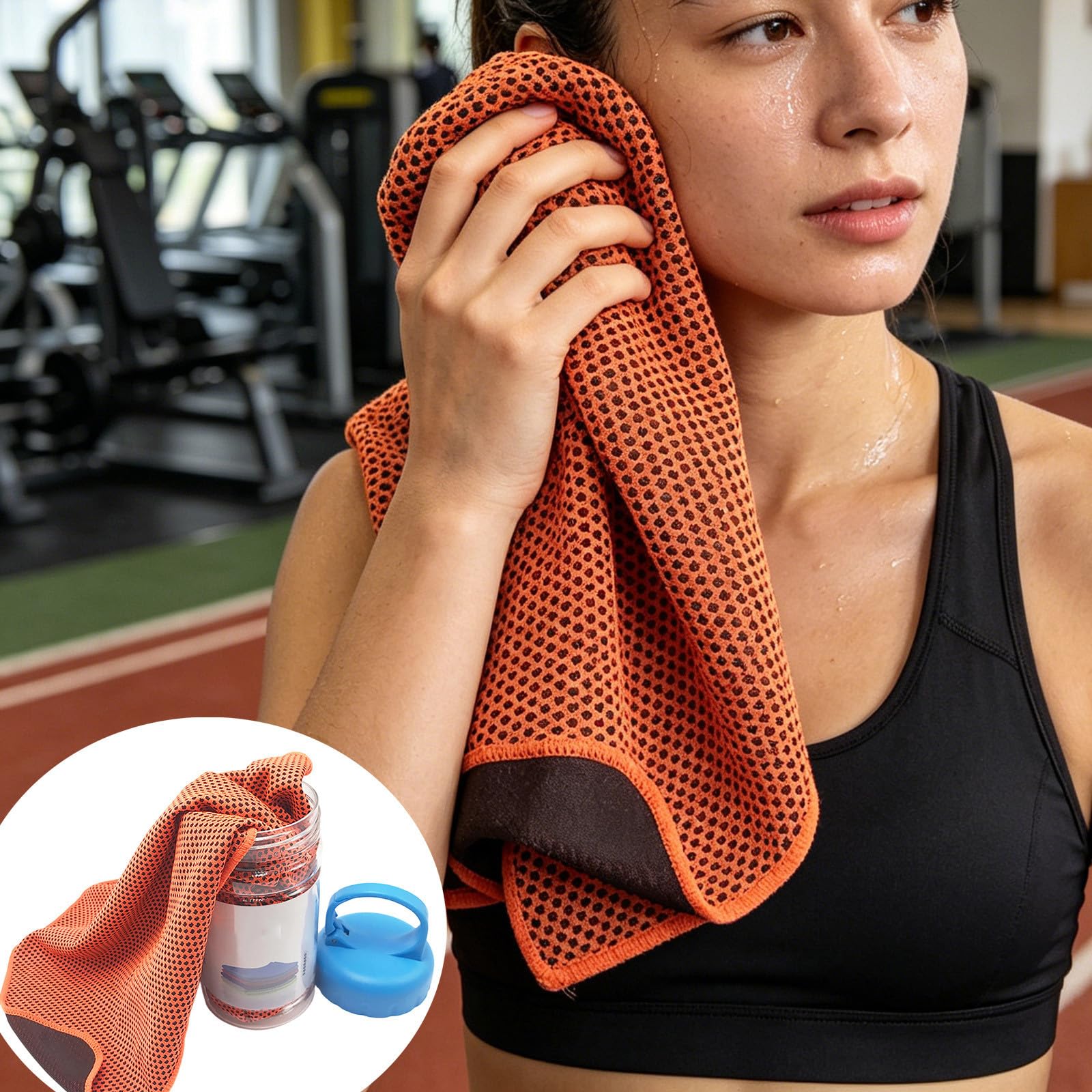 Asciugamani rinfrescanti, in microfibra, per collo, fronte e polso, per rimanere freschi durante l'esercizio, confezione da 8 asciugamani per sport e fitness