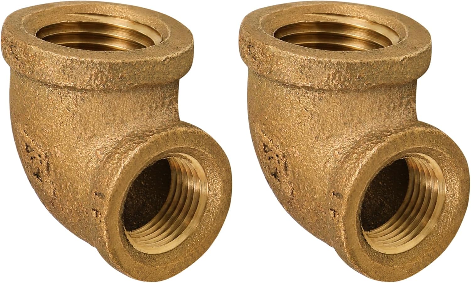 Everflow Supplies BRRL1004-NL 1 X 3/4-Inch Brass 90-Degree Reducing Elbow, No Lead (Pack of 2)