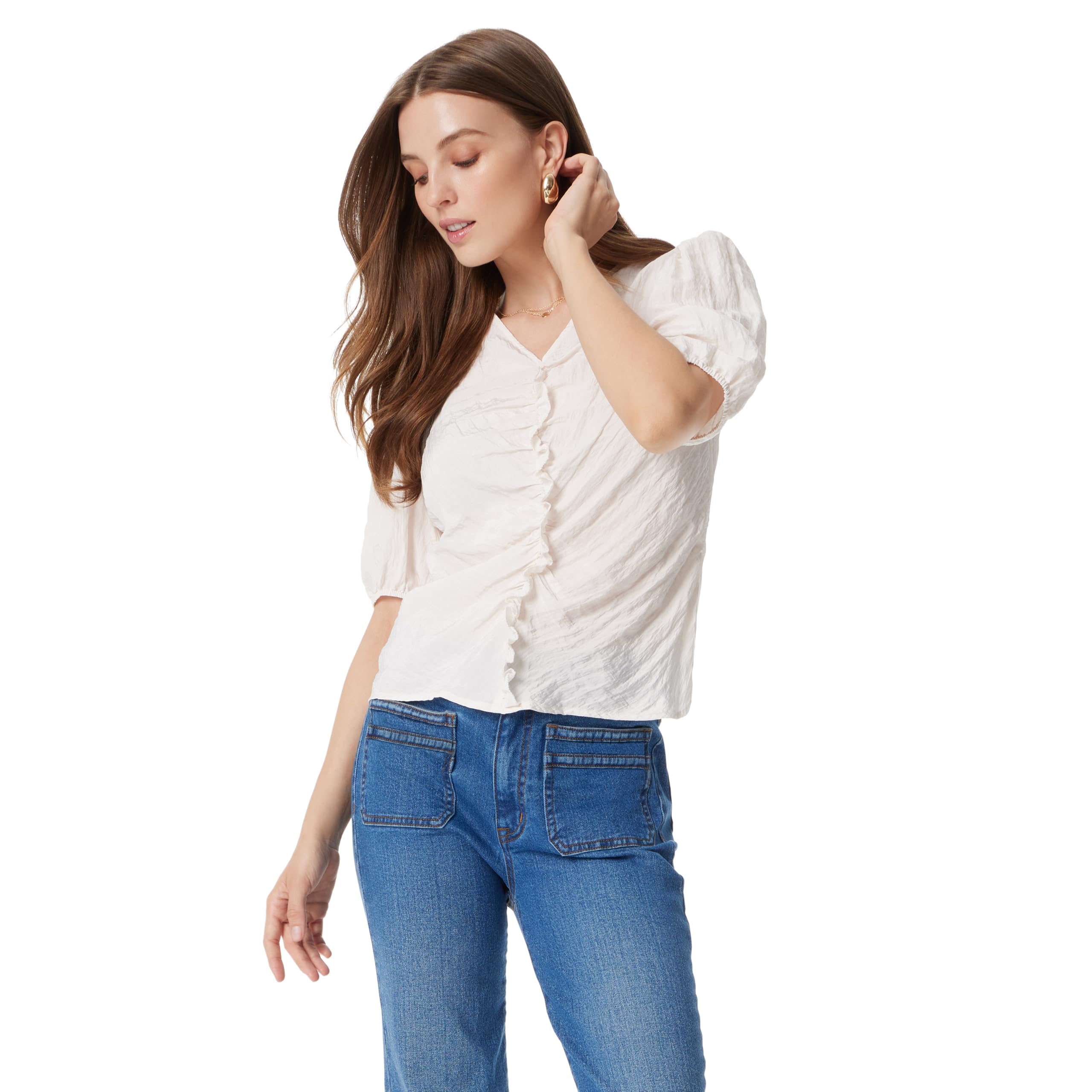 Haut froncé sur le devant Sam Edelman Dakota chic et confortable - 5