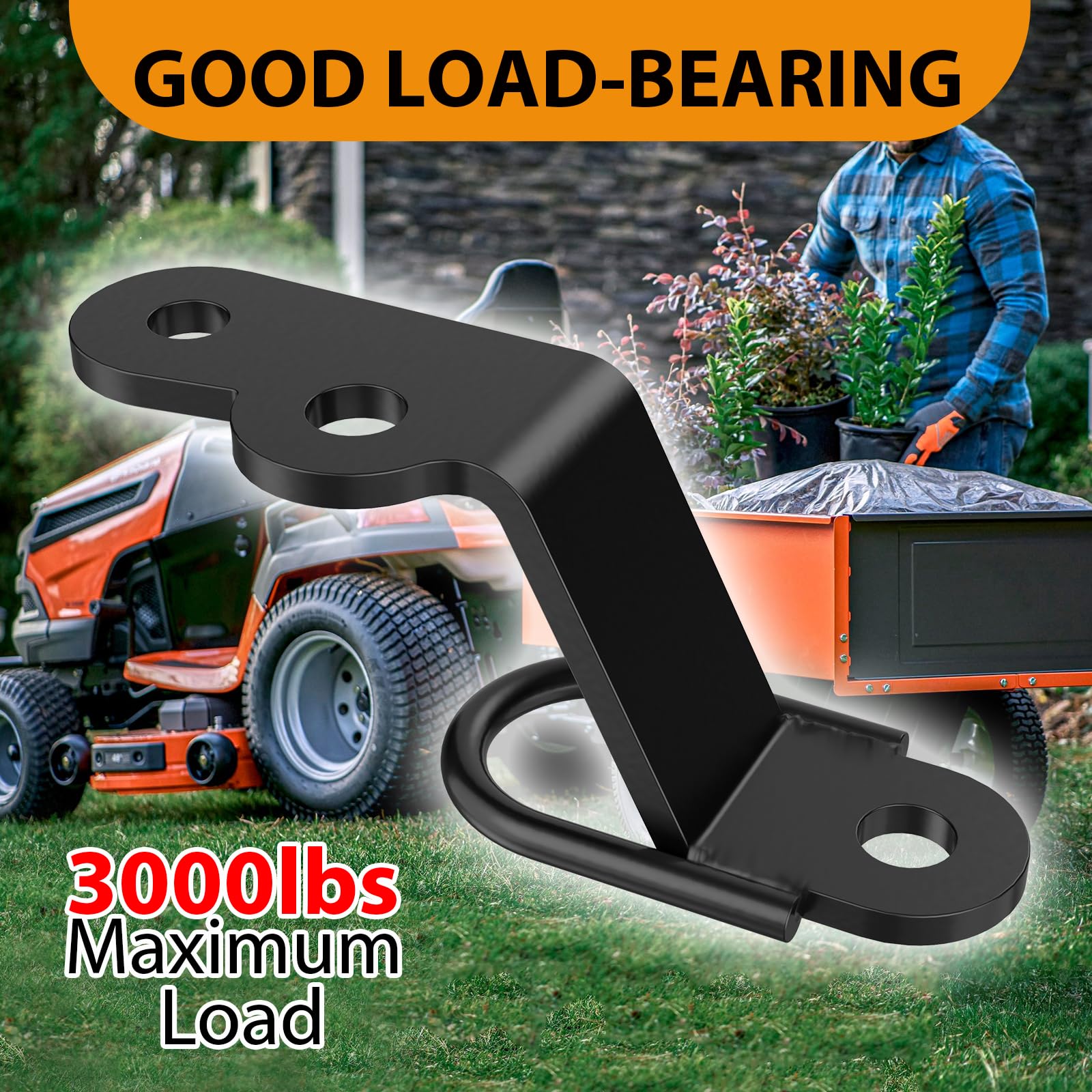 VIAGL ATV UTV Three-Way Hitch Attachents Trailer Hitch Adapter Fit For - View #9