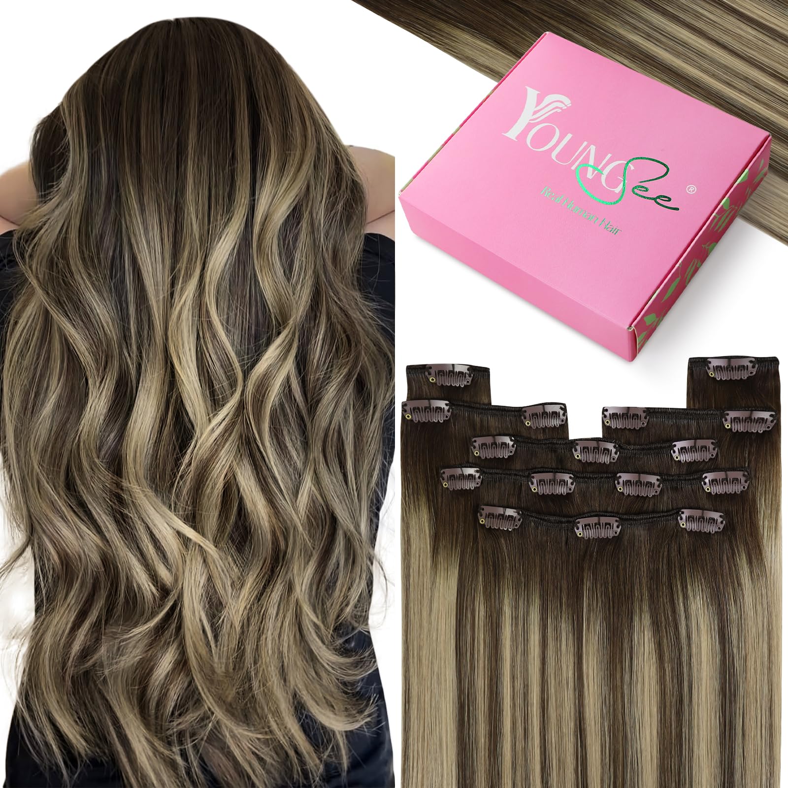 YoungSee Tape Hair Extensions Platinum Blonde 16In Tape in Hair Extensions Real Human Hair for Women 20pcs 50g Easy to Wear Hair Tape-in Extensions Blonde — view 58