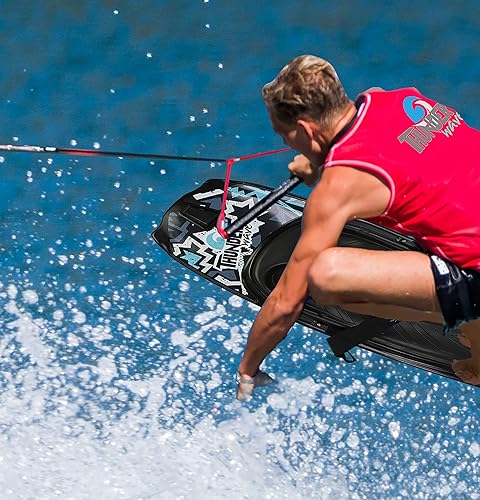 Miniatura 2 de SereneLife Rodillera deportiva acuática con gancho para niños y adultos rodillera con correa para navegar ahogar arrodillarse surf en la rodilla