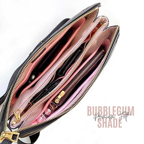 Miniatura 7 de Purse Organizer for Coussin PM Bag Organizer, Lv Coussin MM Bag Organizer, Coussin BB Bag Insert, Handmade Snug Sturdy 2mm Thick Felt with Gold