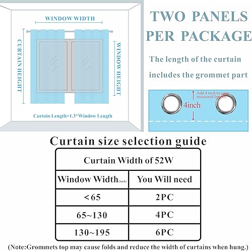 Miniatura 9 de Estelar Textiler Cortinas blancas 100% opacas para dormitorio, con bloqueo de luz total y ojales de 84 pulgadas de largo, 2 paneles para sala de