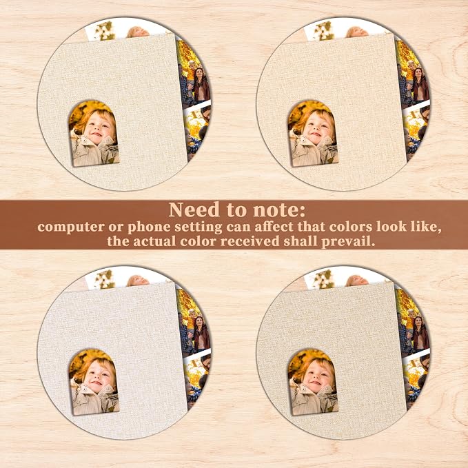 Álbum scrapbook 8.5x11 pulg con 20 fundas beige miniatura 9