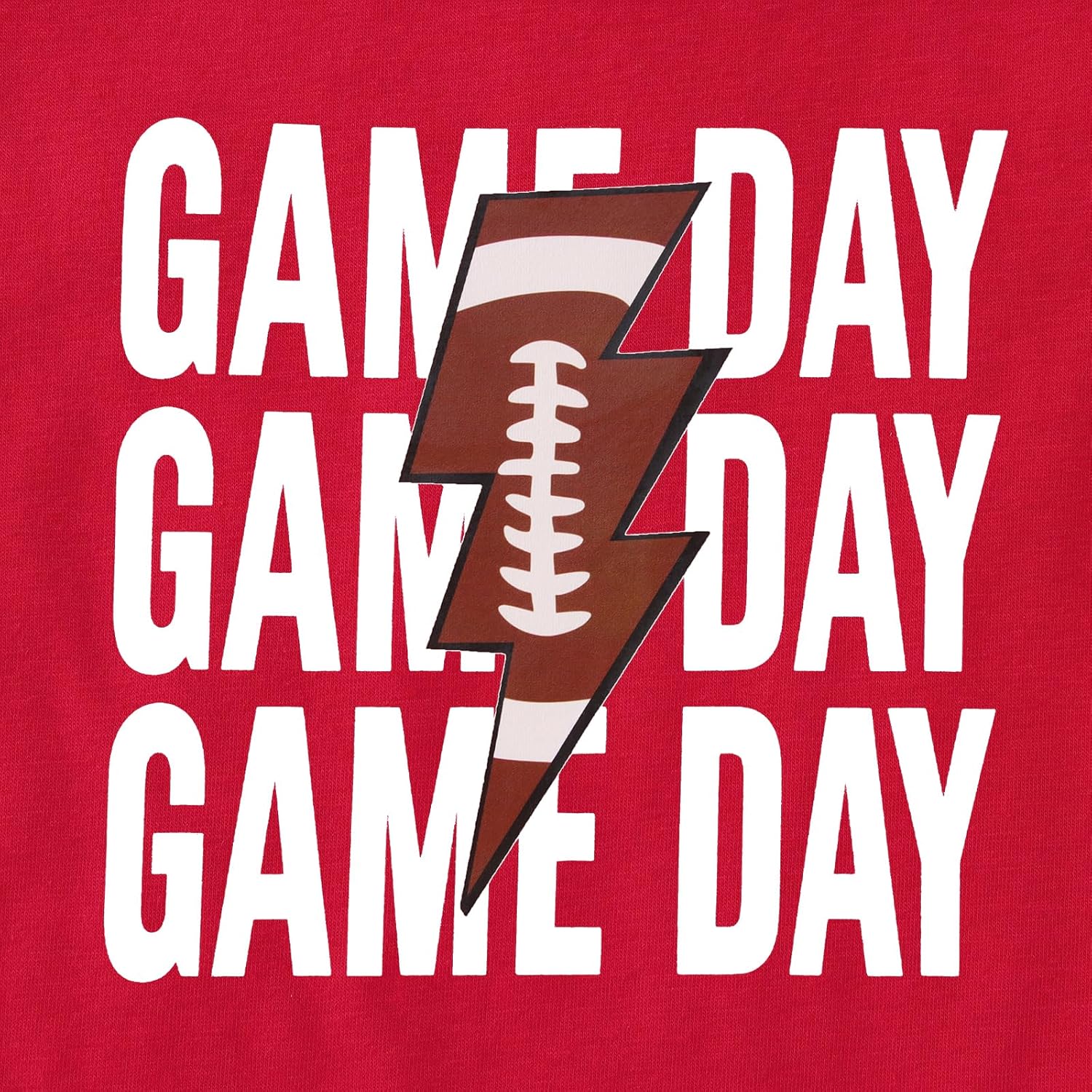 Toddler Football Shirt Boys Girls Football Game Day T-Shirt Kids Sports Fans Lightning Print Short Sleeve Tee Top - Image 7