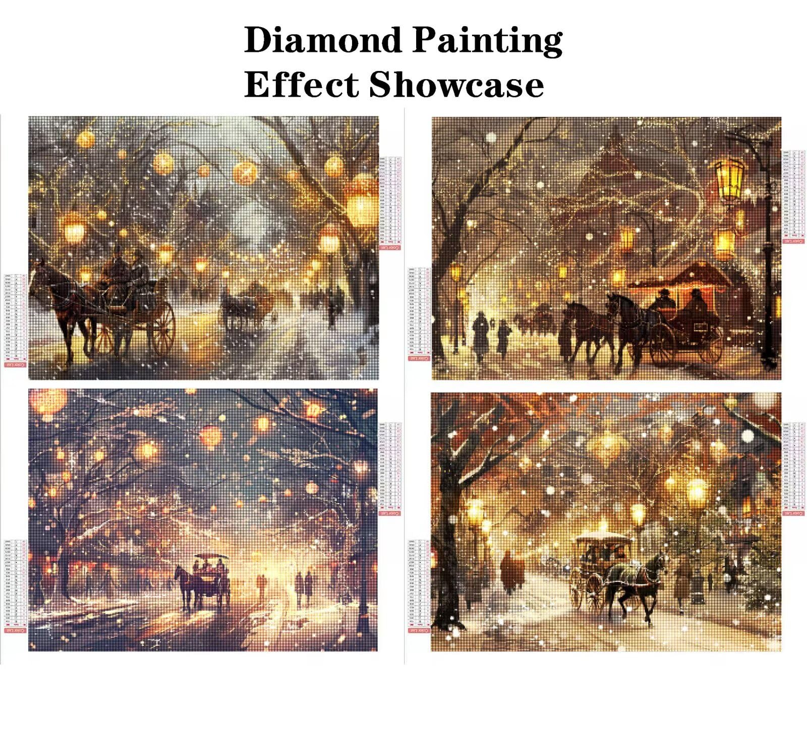 Diamond Painting Eckige Steine 4er set Diamond Painting Landschaft 50x40cm 2026 New 5D DIY Malen Nach Zahlen Erwachsene,Bastelset Kinder ab 6 Jahre,Kleine Geschenke für Frauen,Mädchen (Stadt-10) K-a25