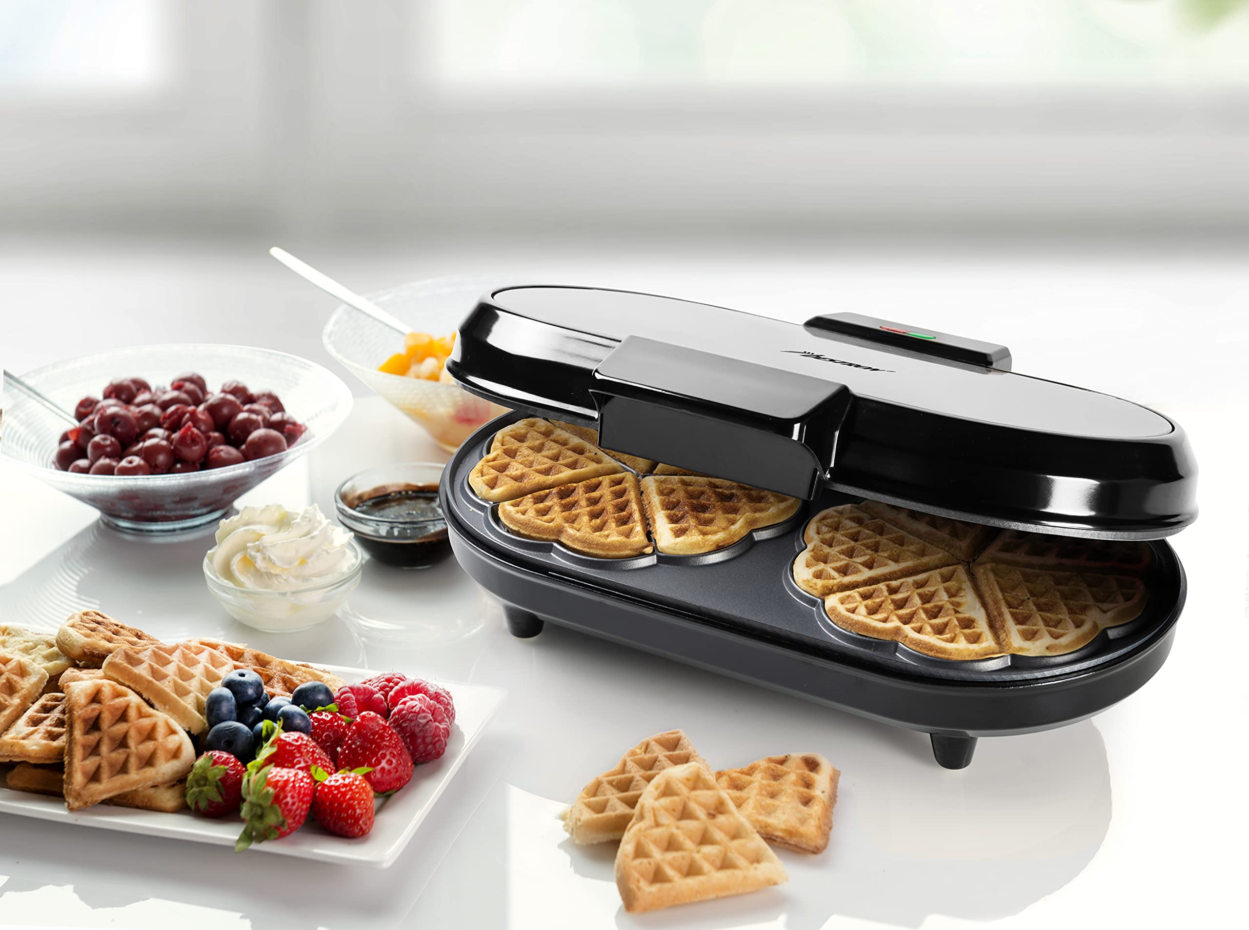 Waflera Gofres En Gofrera De Corazón Bestron 1200W