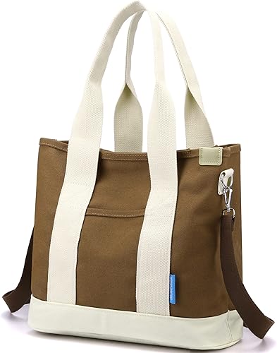 Miniatura 2 de Bolsos cruzados para mujer, bolsa de lona con cremallera, organizador de bolsillos, bolsa de almuerzo para mujer, bolso pequeño de hombro