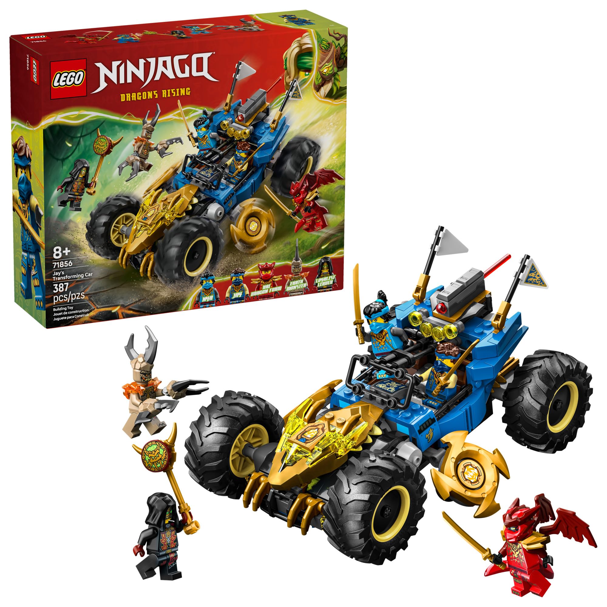 Amazon.com: LEGO NINJAGO Jay's Transforming Car Building Toy for