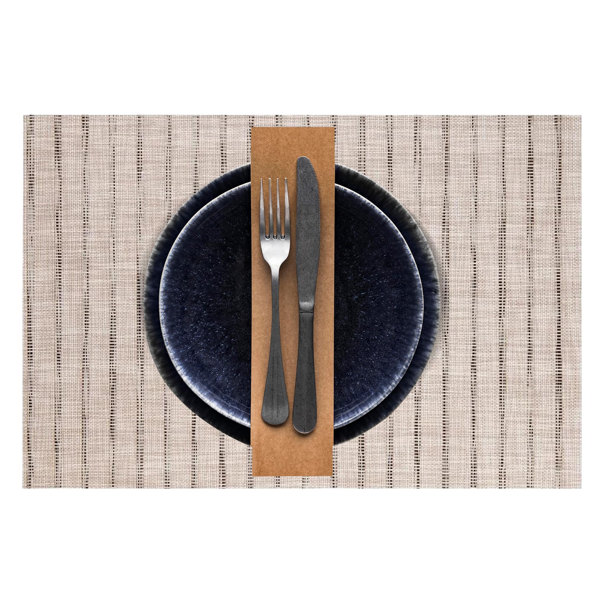 Sweet Flavor Placemats Grey Set of 12, Dining Table Mat, Non-Slip Heat Resistant Washable & Easily Cleaned Table Mats, Durable Kitchen Mat