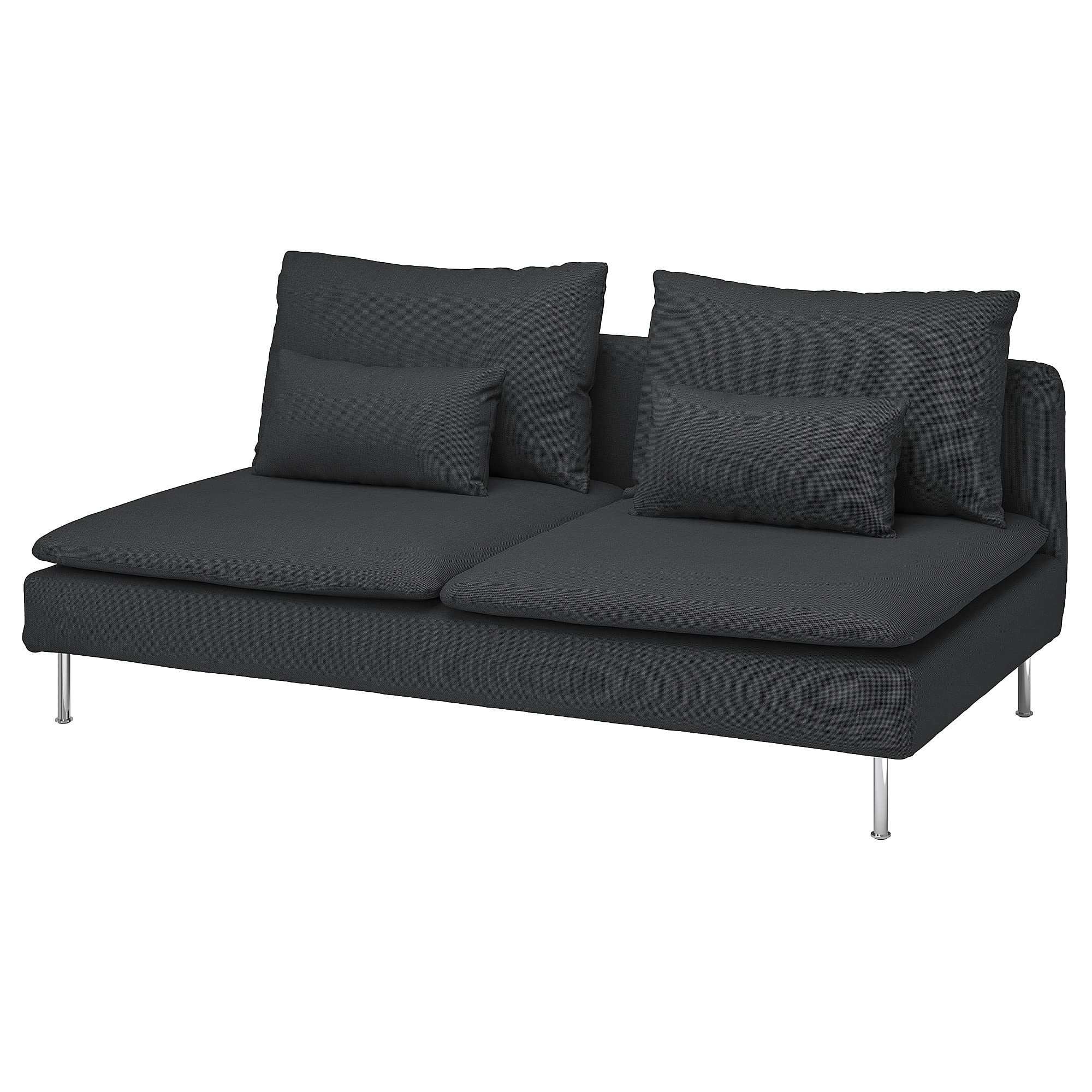 IKEA SÖDERHAMN Fridtuna Housse pour canapé 3 places Gris foncé