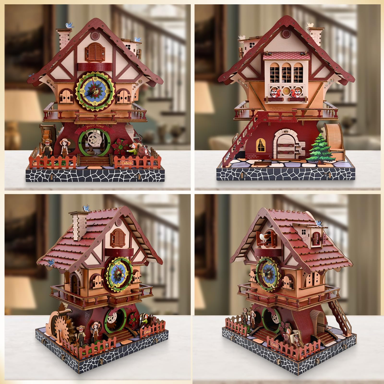 Amazon.com: Cuberie 3D Wooden Puzzles for Adults, Cuckoo Wooden