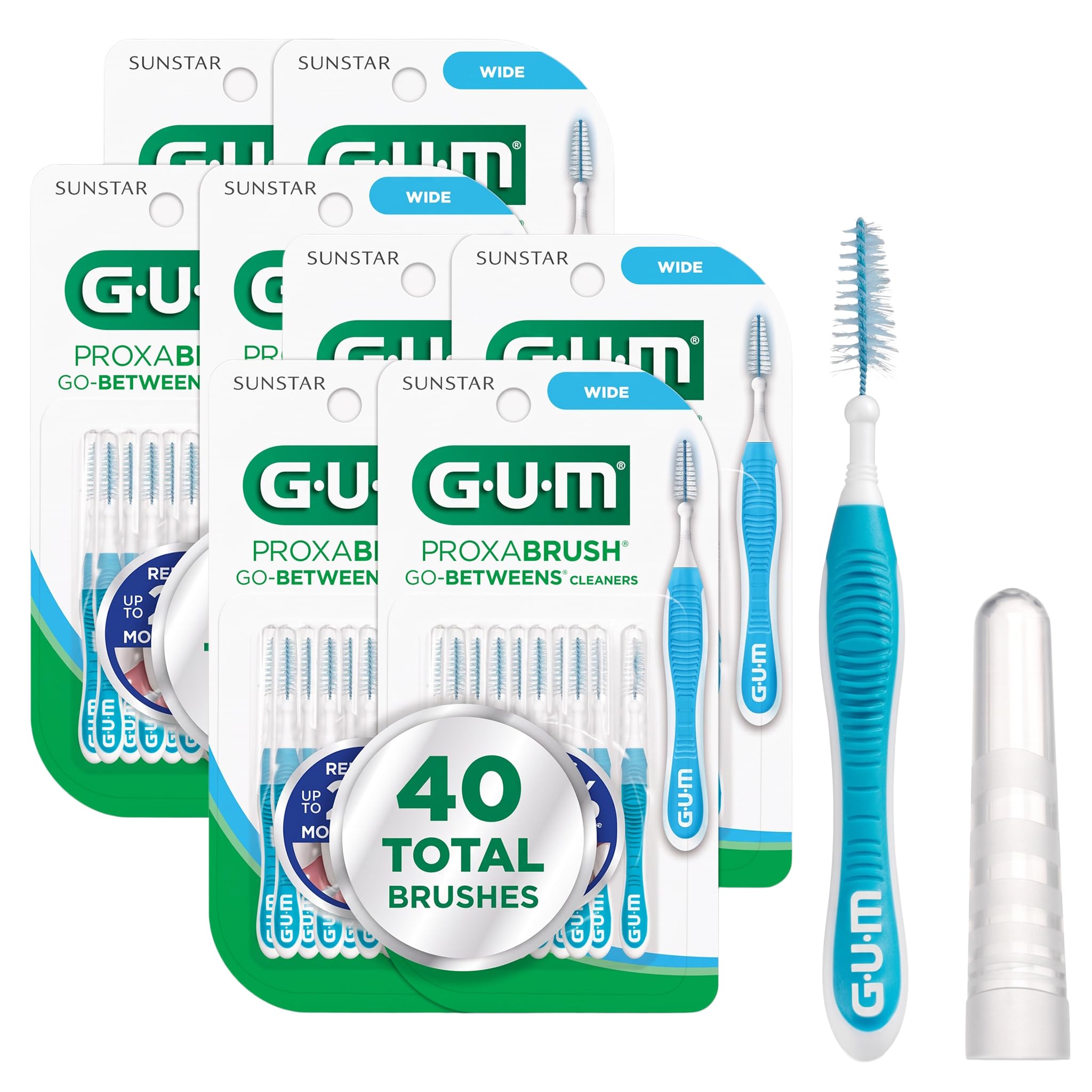 GUM Proxabrush Go-Betweens - Interdental Brushes -9 GUM Proxabrush Go-Betweens - Interdental Brushes -9