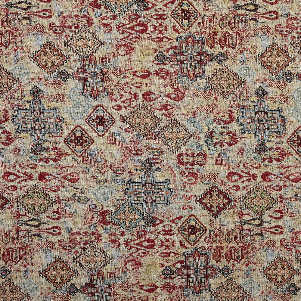 Kt KILOtela - Tela Tapicería, Jacquard Gobelino, Tapizar Sillas, Cojines, Cabecero, Sofá, Bolsos, Resistente al Desgaste, Costura, 100 cm Largo x 280 cm Ancho, Geométrico, Multicolor, 1 metro — view 40