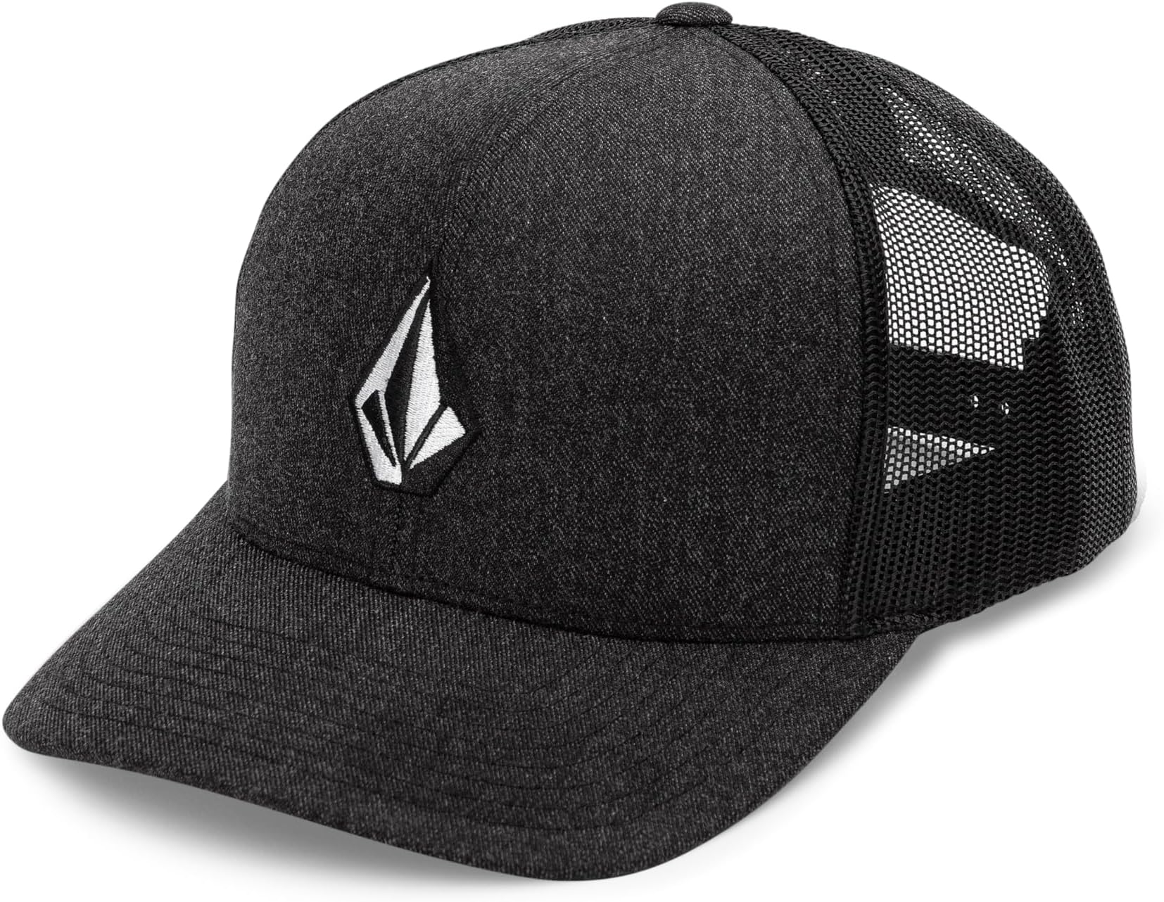 Mens Full Stone Cheese Trucker Hat Charcoal Heather One Size