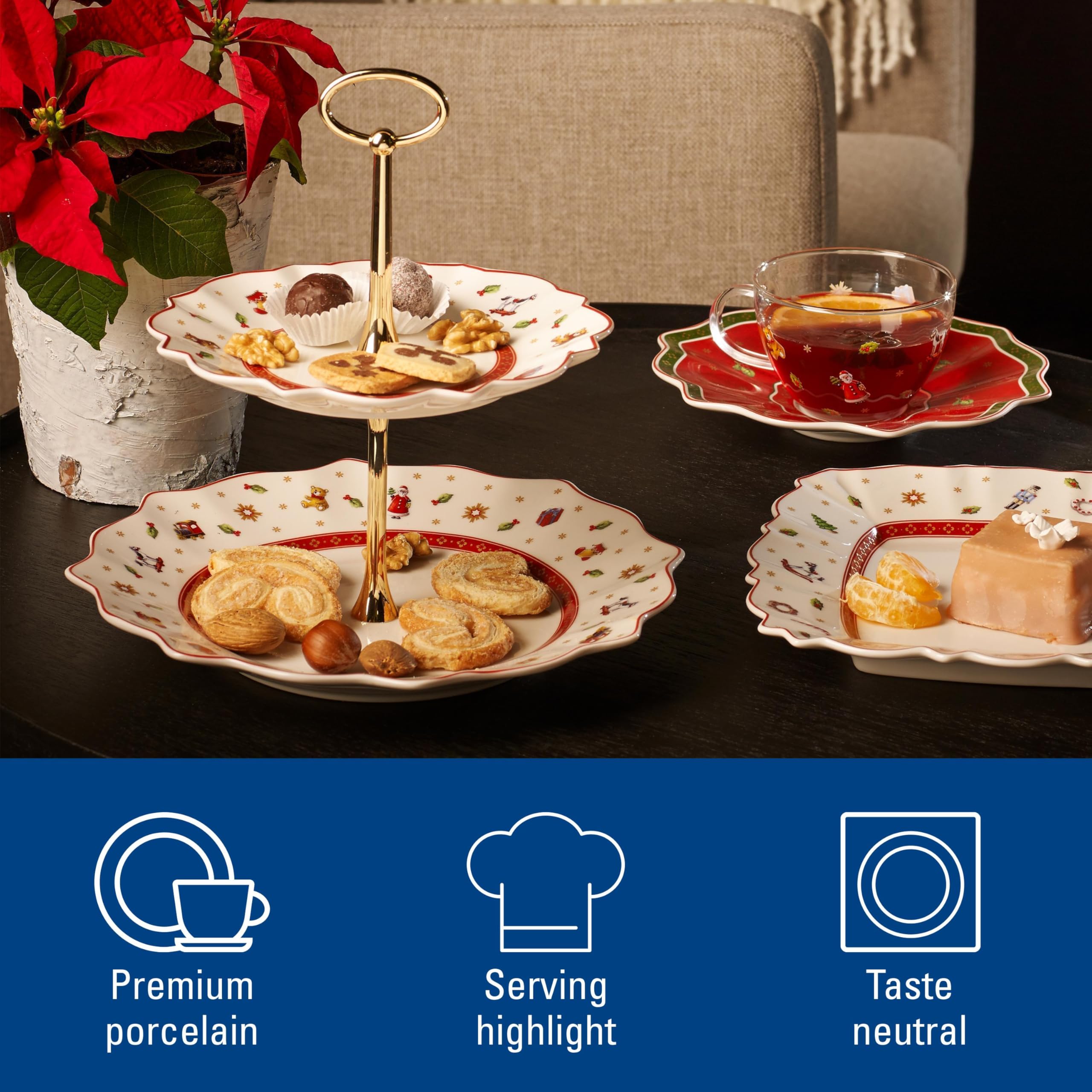 Villeroy & Boch Toy'S Delight Etażerka, Wielokolorowy, 2 Piętra