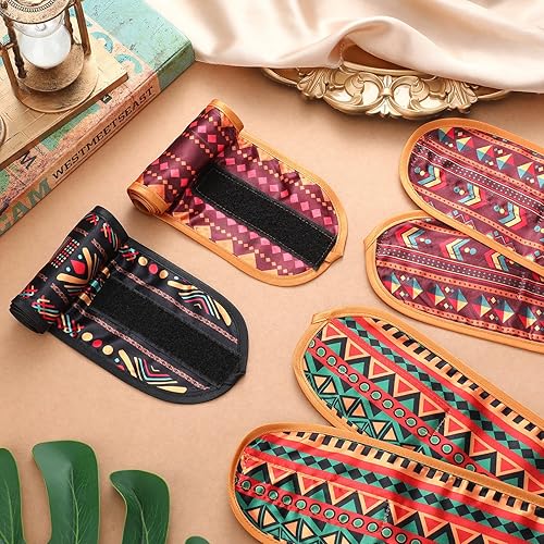 Miniatura 4 de Eurzom 4 piezas de satén para el cabello, bufanda de satén para cabello de mujeres negras, bandas ajustables de seda para el cabello para dormir,