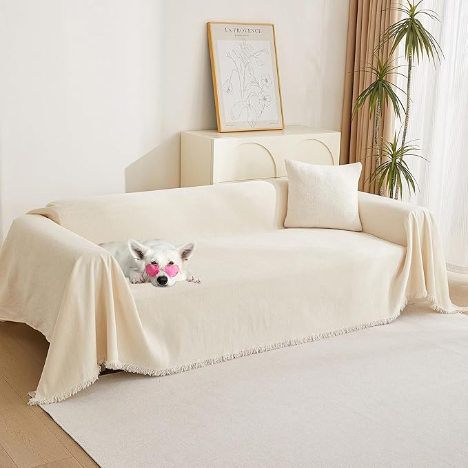 Beige Couch Cover