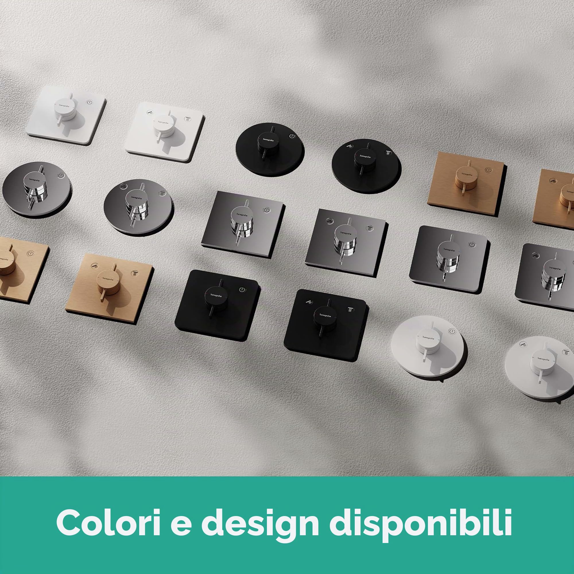 hansgrohe DuoTurn S - Rubinetto per doccia incasso per 2 utenze, Miscelatore monocomando tondo per iBox universal 2, cromo