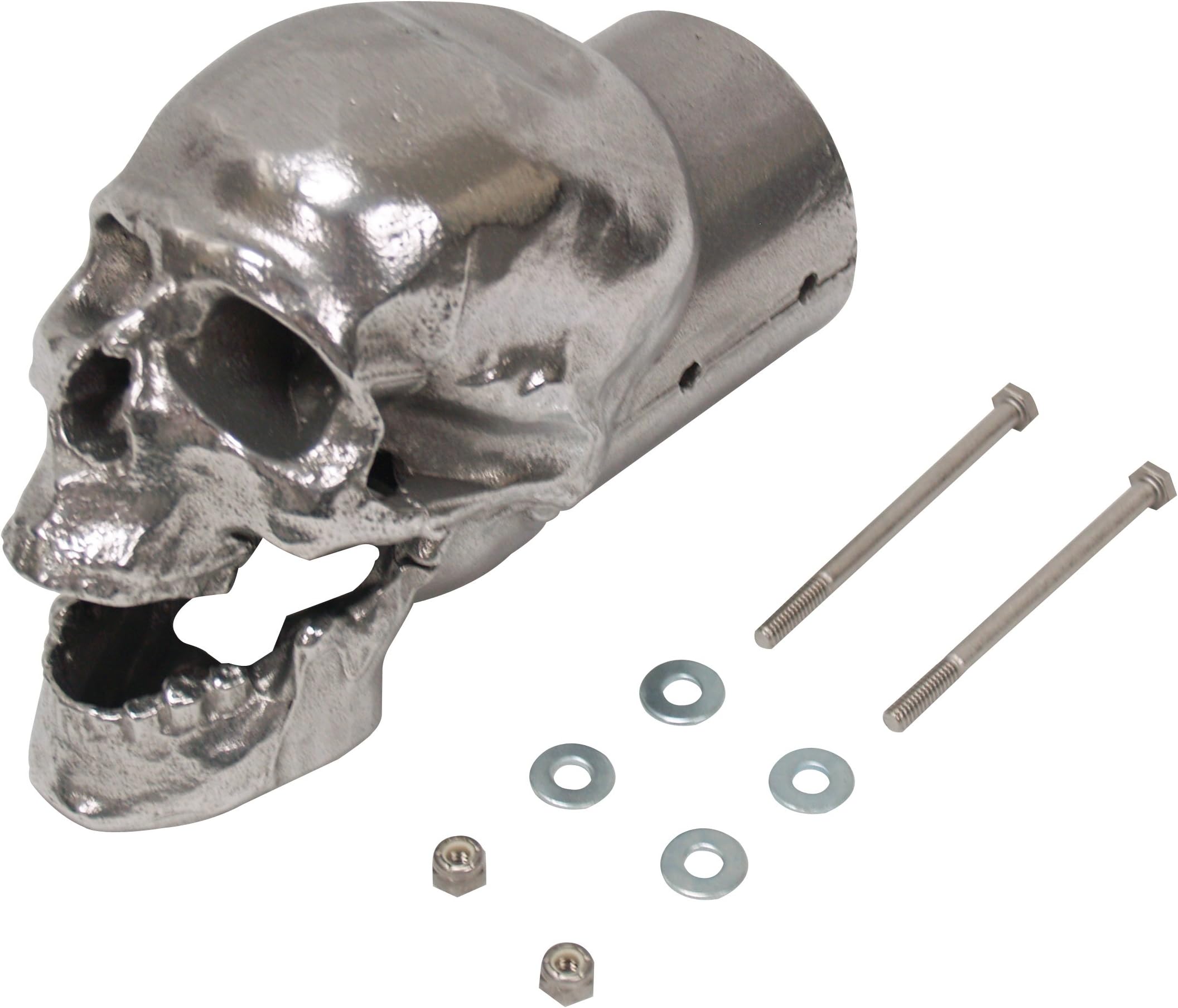 SEP-3002-3 Polished Skull Exhaust Tip