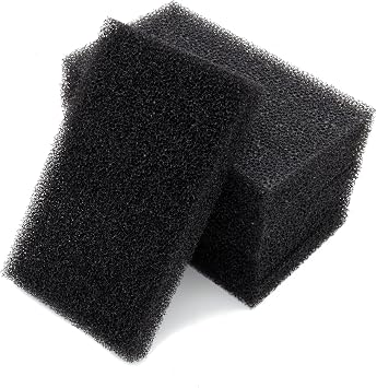 Aquarium Bio Filter Media Sponge, 6.28 x 4 x 0.78 inch 6 Pack Cut-to-Size Foam for Aquarium Fish Tank 6 pcs